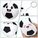 Highergo 12 Pcs Easter Egg Plush Toys Keychain 3 Inch Easter Basket Stuffers Stuffed Egg for Hunting Party Favors Gift for Kids