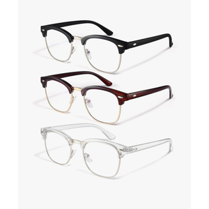 racico Computer Blue Light Blocking Glasses Blue Light Glasses Men Women, Anti Blu-Ray Clear Gaming Glasses Lenses