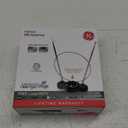 GE Traditional Rabbit Ears Indoor TV Antenna + Indoor Antenna Amplifier, Extendable Dipoles and Circular Loop, Digital HDTV VHF UHF, Low Noise Signal Booster, AC Power Adapter Included