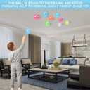 12 Pieces Glowing Sticky Balls, Very Elastic Squishy Balls That Glow in The Dark and Stick to The Ceiling, Ceiling Balls Great for Children's Parties, Stress Relieving Balls for Stress and Anxiety .