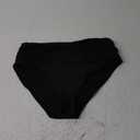 Tempt Me Women's High Waisted Bikini Bottom Tummy Control Ruched Bathing Suit Swim Bottom (Black, Medium)