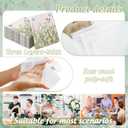 JarThenaAMCS 50Pcs Spring Wild Floral Paper Napkins Green Wildflower Butterfly Disposable Luncheon Napkins Vintage Decorative Dinner Napkin for Bathroom Wedding Birthday Party Baby Shower
