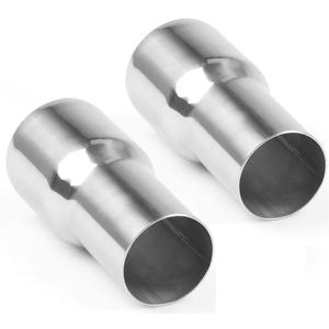 YSIL 2.25" OD to 2.5" OD Exhaust Pipe Adapter Connector Reducer 304 Stainless Steel 2PCS