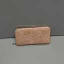 Wallet Women Clutch Leather Wristlet Wallet Fashion Embossed RFID Blocking Credit Card Holder with Strap (Light Pink)