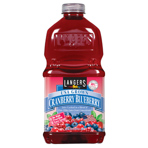 Langers Juice Cocktail, Cranberry Blueberry , 64 fl. oz. (Pack Of 8), Best By: OCT 29 2025