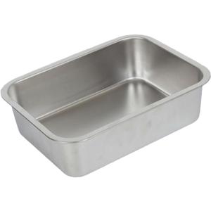 Healifty 1Pc Food Grade Stainless Steel Storage Plate Grill Plate for Restaurants Polished Finish for Home Tableware and Catering