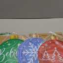 Drydiet 3 Pack Metal Christmas Yard Signs Decor Xmas Yard Stakes Outdoor with Stakes for Holiday Outdoor Garden Lawn Pathway Decoration(Ball)