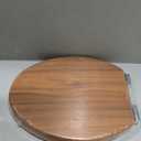 Elongated Toilet Seat Molded Wood Toilet Seat with Quietly Close and Quick Release Hinges, Easy to Install also Easy to Clean by Angol Shiold (Elongated, Natural)