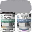 Rust-Oleum 367600 Home Interior Floor Coating Kit, Semi-Gloss Aged Gray