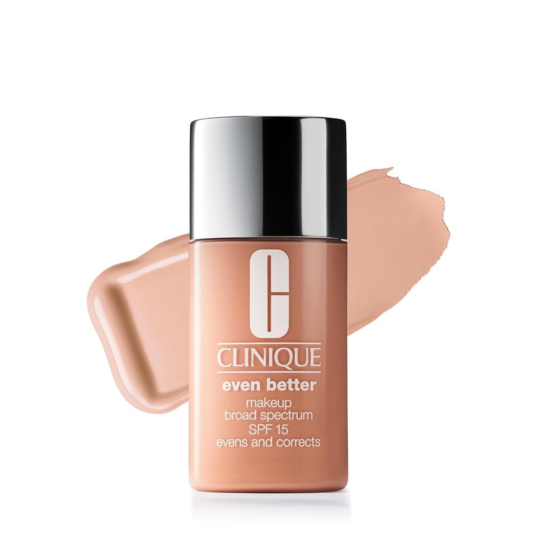 Clinique Even Better Makeup Liquid Foundation SPF 15 With Vitamin C For Dry + Oily Combination Skin Types | Medium Coverage + Natural Finish | Evens Skin Tone + Reduces Dark Spots (AM Bisque CN 29 - Very Fair, Cool-neutral Undertones)