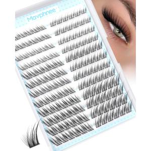 Fox Eye Lash Clusters J-Curly Individuals Eyelash Extension Wet Look Fairy Lash Spikes Cat Eye Lash Extensions Pre-Mapped Natural Eyelash Clusters 144 Pcs 10-15MM Wispy Cluster Lashs