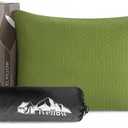 Ivellow Memory Foam Travel Pillow Compressible Camping Pillow for Sleeping Shredded Memory Foam Pillow Compact Firm Supportive Small Pillow for Adults Kids Outdoor Backpacking Hiking Essential Gear-S