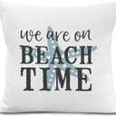 HIWX Coastal Pillow Covers, Nautical Pillow Covers, Nautical Coastal Octopus Pillows Decorative Pillowcase Throw Pillow Cover 18 x 18, Ocean Beach Octopus for Sofa Bed Room Home Decor Set of 2