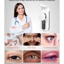 Heated USB Nano Eye Moisturizer & Soother - Portable Drops Steamer for Dry Eye, Rechargeable Electric Mist Sprayer With Warm Compress for Stye Relief, Home & Travel, Off White