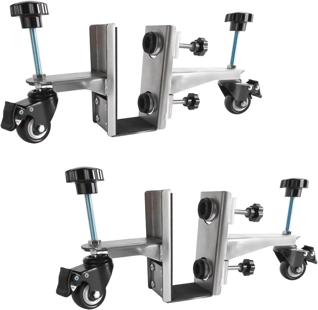 Door Installation Tool Kit, Heavy Duty Door Lifter Dolly with Rotating for 0.8 to 2.4 inch Pre-Hung, Slab, and Front Doors, Steel Door Dolly Installation Tools Used for Commercial & Residential Use