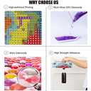 FANGKISSU 5D Diamond Paint Kits for Adults Beginners,Cow Portrait Diamond Art Kits, DIY Full Round Drill Paint with Diamonds Gem Art, Home Wall Decor 12 x 16 Inch, TYR2252