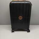 DELSEY PARIS Carrousel Hardside Expandable Luggage with Spinner Wheels, Black, Carry-on 21 Inch