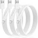 3Pack [Apple MFi Certified] Long iPhone Charging Cable 10ft-Apple Lightning to USB Cable Wire - 10 Foot iPhone USB Charger Cords for iPhone 14 13 12Pro/Pro Max XR X 8 7 6 5 Plus SE (10 feet, White)