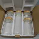 AISIPRIN Airtight Glass Jar with Lid, Glass Storage Containers with Screw On Bamboo Lids, for Cookie, Pasta, Cereal Storage Containers, 5Pcs 80oz 50oz 27oz Canisters Sets for the Kitchen