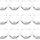 12pcs Clear Glass Tealight Candle Holder, Round Votive Candle Holders, Small Bowl Candle Holder Bulk for Wedding Table Centerpieces Home Decor