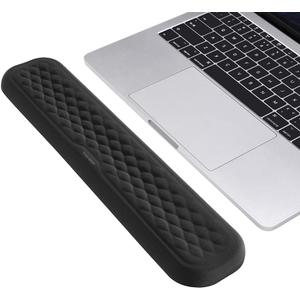 Vaydeer 60%-75% Keyboard Wrist Rest, Memory Foam Hand Rest Support Pad Padded for Office, Computer, Laptop, Mac Typing and Wrist Pain Relief and Repair(14.17inch,Black) (Medium)
