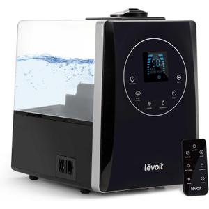 LEVOIT LV600HH 6L Warm and Cool Mist Ultrasonic Humidifier, Rapid Humidification for Bedroom Large Room, Essential Oil Diffuser, Humidity Setting with Built-in Sensor, Auto Mode, Timer, Remote Control