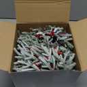 Giegxin 8 Pcs Vintage Small Christmas Wreath for Cabinet Mini Kitchen Wreath with Red Berry Realistic Norfolk Farmhouse Decoration for Xmas Window Indoor Chair Fireplace Porch Candle Decor (No Bows)