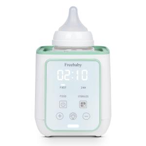 Freebaby Bottle Warmer, 10-in-1 Fast Baby Bottle Warmer for Breast Milk & Formula,Milk Warmer with Multi-Temperature Setting,Auto Shut-Off,Defrost & Food Heating,Fit for All Bottles(Green)