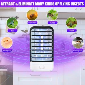 Plug in Bug Zapper, Bug Zapper Indoor Plug in, Mosquito Repellent Electric with Light, Fly Trap Inside Control Gnat Moth Insect for Home Patio House Kitchen Garage Office Backyard (6 Small Packs)