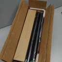 YaFex 2 Pack Heavy Duty Curtain Rods 32-90 Inch, 1 Inch Black Adjustable Curtain Rod for Windows, Long Window Treatment Rods Set with Aluminium Finials, Modern Design