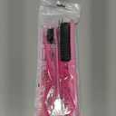 8Pcs Hair Brushes Set with 4Pcs Topsy Hair Tail Tools 1Pcs Bristle Teasing Hair Brush 1Pcs Edge Control Brush 2Pcs Metal Pin Rat Tail Combs for Woman Girl Styling,Edge&Back Brushing Pink