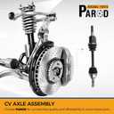 PAROD 666285 AWD CV Axle Assembly Fit for 2008-2013 Nissan Rogue, 2014-2015 Rogue Select - Front Left Drive Side