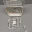Portable Air Conditioners,2000mAh Rechargeable Mini Air Cooler Fans,500ML Personal Portable AC Unit with 3 Speed, 2 Spray, 7 Color, 3 Timer, Small Desktop Cooling Fan for Bedroom Office (White)