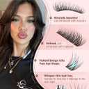 Goddvenus Wispy Lash Clusters Kit Mascara-like Natural Eyelash Clusters Lashes Cluster Eyelash Extensions Kit 10-16mm False Eyelashes Individual Lashes C Curl Lash Extension Kit For DIY
