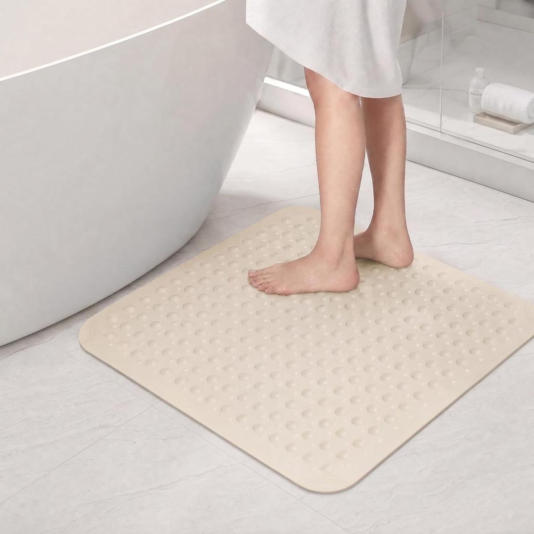 31x31 Square Non Slip TPE Shower Mat, 31×31in
