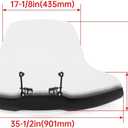 HECASA ATV Windshield Compatible with Polaris Arctic Cat Honda Yamaha Can-Am Kawasaki Harley Motorcycle Windscreen W/Hand-Guard