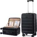 LOVEVOOK Carry On Luggage 22x14x9 Airline Approved with Spinner Wheels, 20 Inch Small Carry On Suitcase with TSA Lock, Expandable Hard Shell Suitcases for Men Women