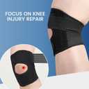 Adjustable Knee Brace - Breathable Compression Support with Dual Spring Stabilizers, Non-Slip Patella Protector (2 Pack) for Comfort, Stability & Everyday Activities (L)