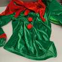 MYUTHDT Christmas Set Boys Elf Costume Santa's Helper Xmas Festive Cosplay Holiday Outfit with Belt Socks Hat. Size 120cm