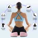 Seat Cushion for Office Chair, Large Thick Seat Cushion for Tailbone Pain Relief, Sciatica & Back Support, Memory Foam Office Chair Cushion for Long Sitting, Coccyx Cushion for Car, Wheelchair (Pink)