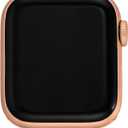 Anne Klein Silicone Fashion Bracelet for Apple Watch, Secure, Adjustable, Apple Watch Replacement Band, Fits Most Wrists (42mm (Series 1-3) 44/45/46/49mm (Ultra & Ultra 2), Cream/Rose Gold)
