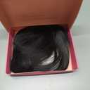 PANEWAY Hair Topper With Bangs 18inch Straight Hair Toppers For Women With Thinning Hair 360 3d Realistic Toppers Long Layered Hair Pieces For Women-1b