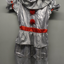 Morph Scary Clown Costume For Kids, Scary Clown Costume, Girls Halloween Costumes, Halloween Costumes For Kids (X-Large)