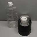 RIZZARI Automatic Dog Water Dispenser: Gravity Stainless Steel Pet Waterer - Large Capacity Water Feeder for Cats and Senior Dogs with Spine Pains - Use in Garden Garage (9L, Jet Black)