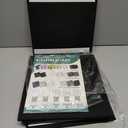 VANCORE 11.8" x 11.8" Felt Bulletin Board with 30 Push Pins, Large Square Pinboard Tiles for Photos,Notes,Letter,Memo, 6 Pack Wall Boards for Office (Black)