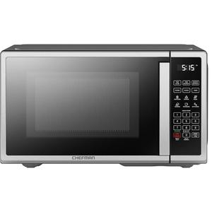 Chefman Countertop Microwave Oven 0.9 Cu. Ft. Digital Stainless Steel Microwave 900 Watt with 6 Presets, Eco Mode, Mute Option, Memory Function, Child Safety Lock, Kitchen, Home, Dorm Essentials