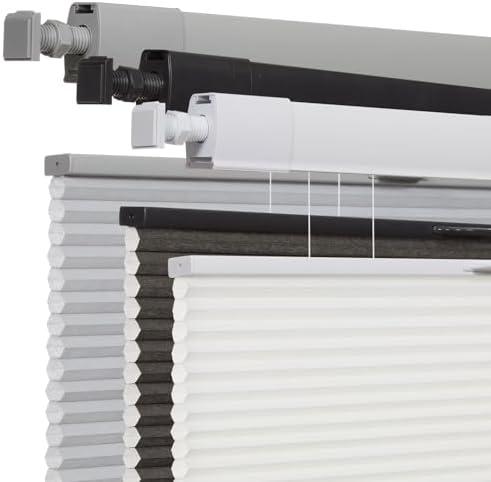 No Drill No Tools Cellular Shades for Windows, Light Filtering Cordless Blinds for Indoor Windows, Top Down Bottom Up Honeycomb Blinds, Easy to Install, Light Filtering-White, 32inch