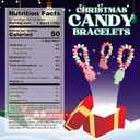 4 x Christmas Candy Bracelets, 24 Individually Wrapped Holiday Treats, Perfect Stocking Stuffer Candies, 10.16 Ounces (EXP 04/29/27)