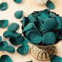 Ling's moment Rose Petals, Silk Flower Petals for Wedding/Aisle/Flower Girl Baskets/Table Centerpiece Dcor,etc.Dark Teal 200pcs