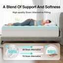 Novilla Cooling Mattress Topper Full Size, Cooling Factors Infused Mattress Pad for Hot Sleepers, Breathable Mattress Cover with Deep Pocket, Soft Down Alternative Bed Topper for Back Pain Relief